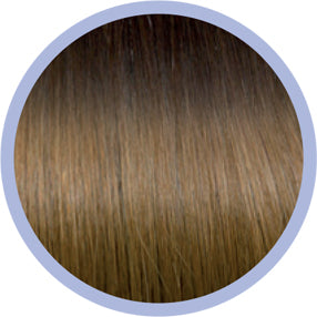 Flat Ring-On Ombre Line 50 cm 4/14 Dark Chestnut Brown/Blonde