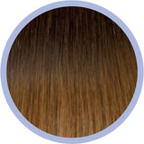 Flat Ring-On Ombre Line 50 cm 6/27 Chocolate Brown/Medium Golden Brown