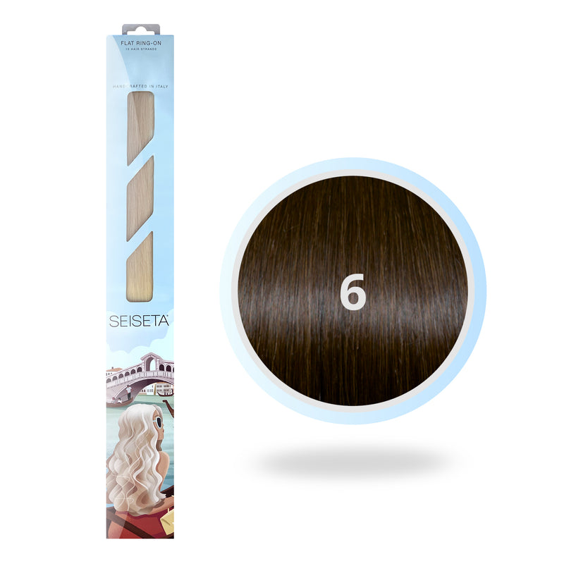 Flat Ring-On Line 50 cm 6/Chocolat Brun
